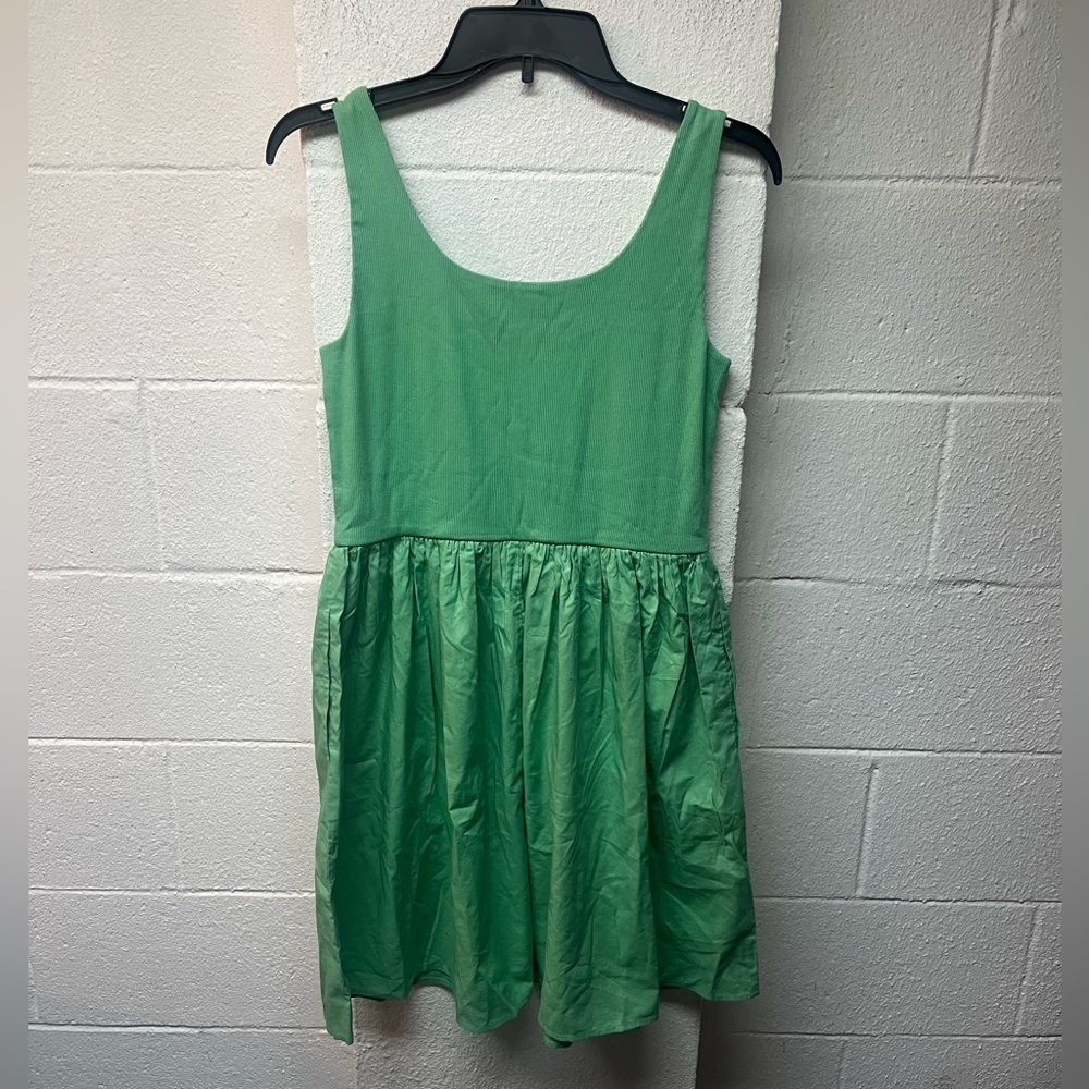 LOFT Casual Sleeveless Green Dress. Size Medium - Picture 3 of 4
